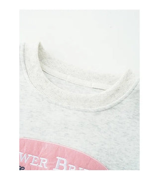 Embroidered patchwork T-shirt