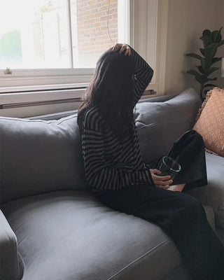 Slim striped knit