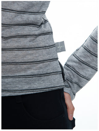 [NECY] Color Block Stripe Polo Shirt (2color)