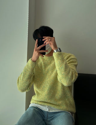 Lemon Alpaca Boucle Knit (4 colors)