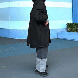 Hooded long jumper