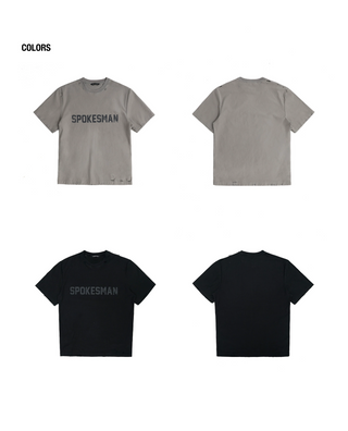 [MASONPRINCE] Distressed Lettering T-shirt