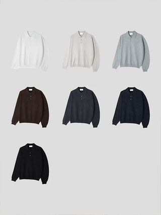 Eldo Saddle Button Collar Knit