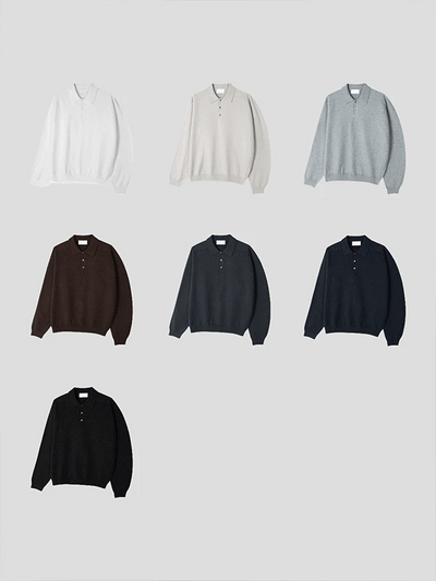 Eldo Saddle Button Collar Knit
