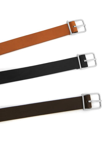 Kit Square Buckle Leather Belt