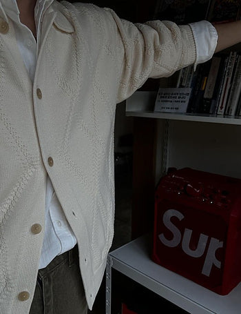 Fisherman collar cardigan (high Q)
