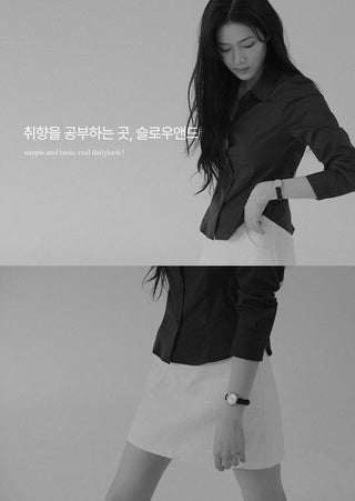 (basic/cropped) Striped shirt - 3 colors