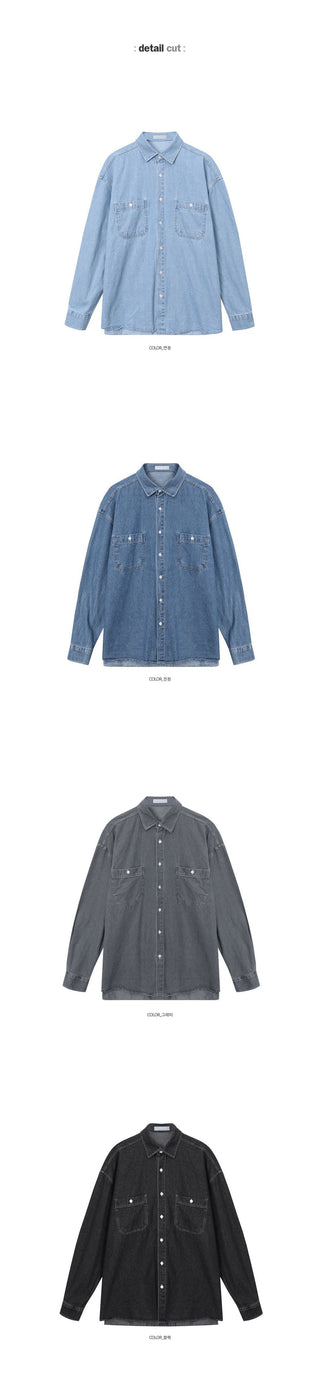 Dijon Pocket Denim Overshirt