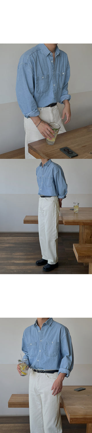 Dijon Pocket Denim Overshirt