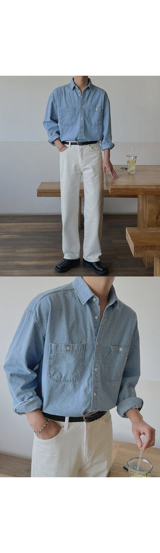 Dijon Pocket Denim Overshirt