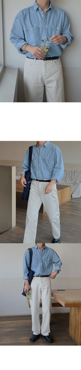 Dijon Pocket Denim Overshirt
