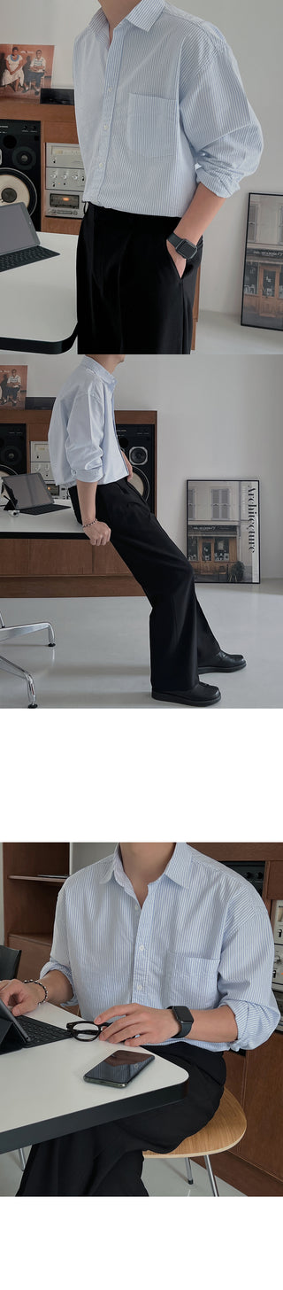 Again One-Pleat Slacks