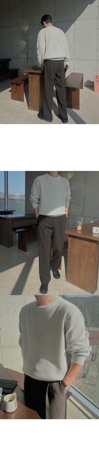 Again One-Pleat Slacks