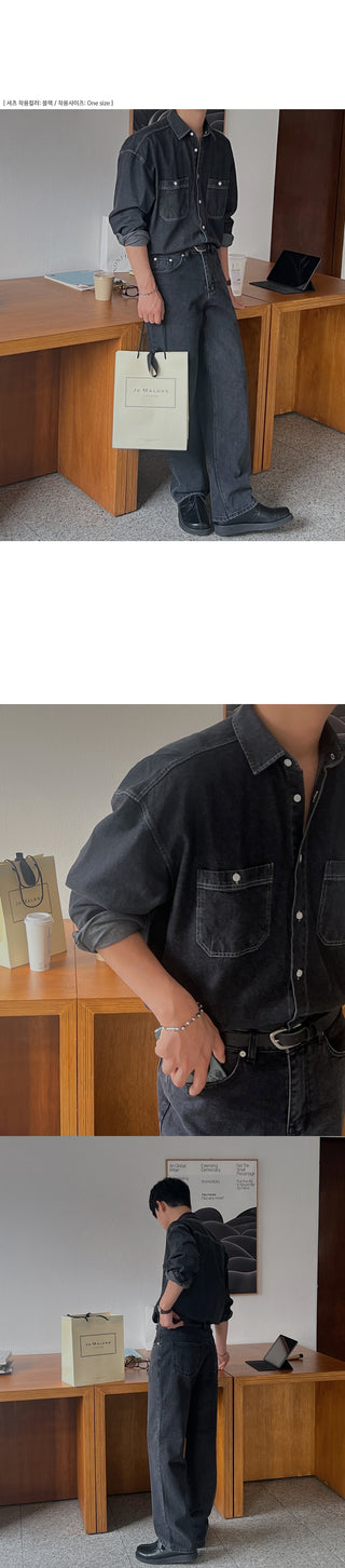 Dijon Pocket Denim Overshirt