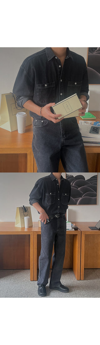 Dijon Pocket Denim Overshirt
