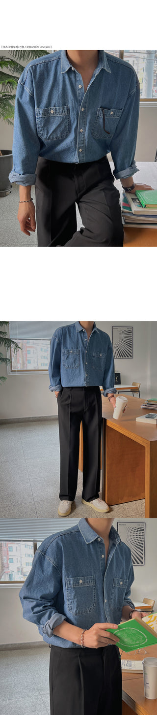 Dijon Pocket Denim Overshirt
