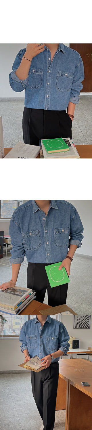 Dijon Pocket Denim Overshirt