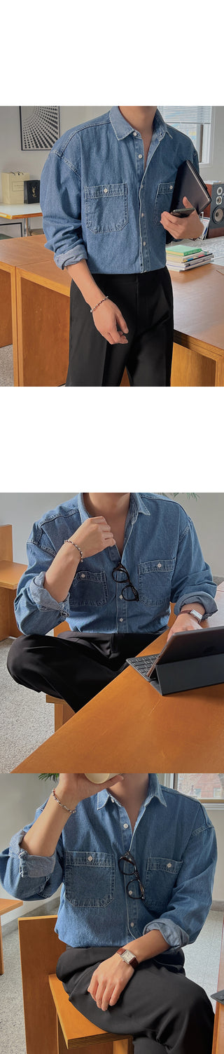 Dijon Pocket Denim Overshirt