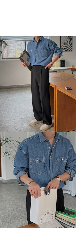 Dijon Pocket Denim Overshirt