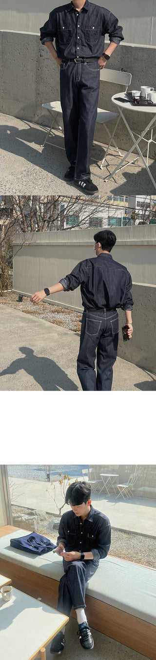 Leo Raw Denim Shirt