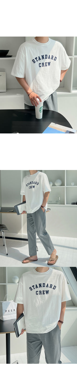 Only Linen Crop Elastic Waist Pants