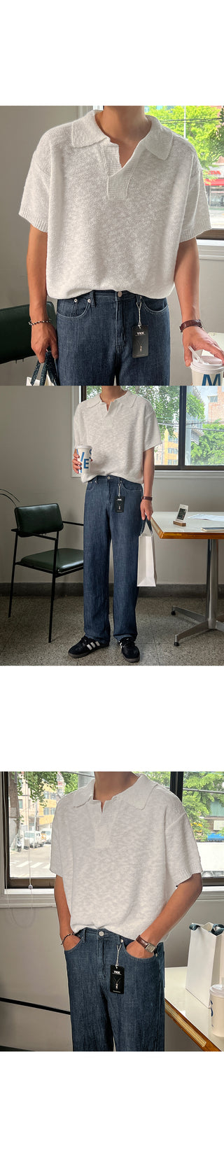 Piece Cooling Linen Wide Denim Pants