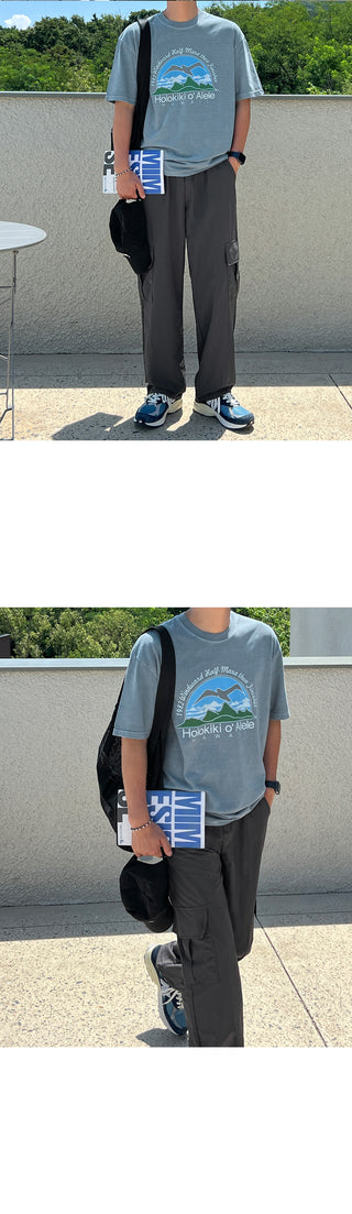 Seasoning Summer Nylon Cargo String Pants