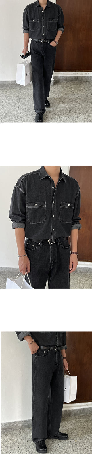 Dijon Pocket Denim Overshirt