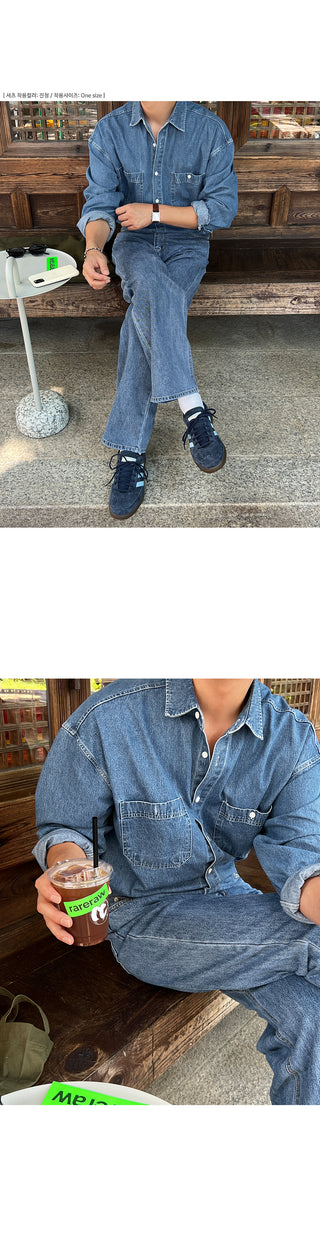 Dijon Pocket Denim Overshirt