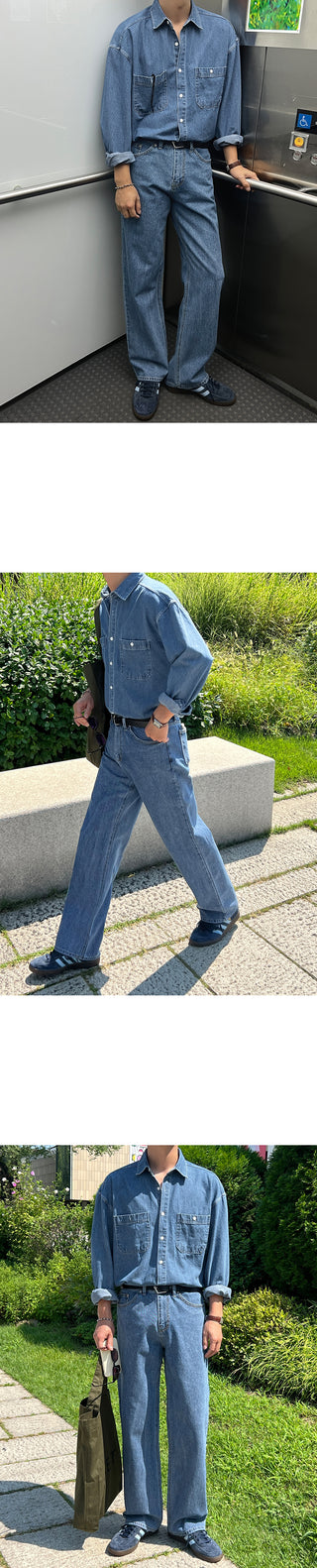Fore Semi-Wide Denim Pants