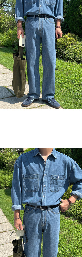 Fore Semi-Wide Denim Pants