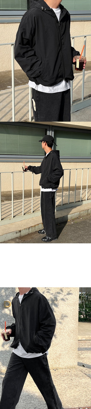 Watt Hood String Windjumper