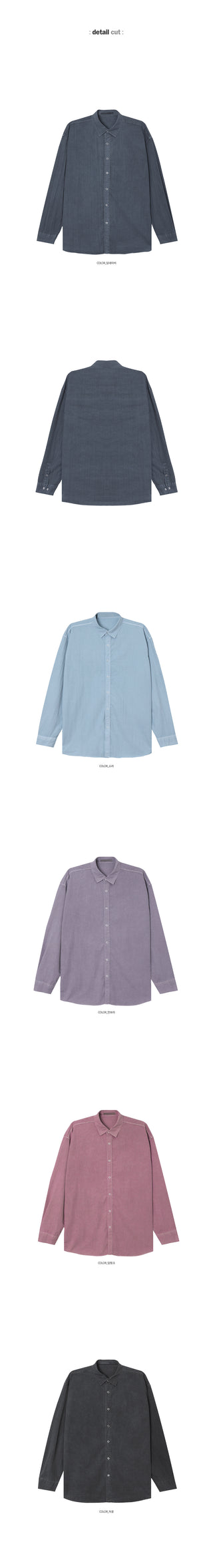 Luel Nylon Pigment Oversized Shirt
