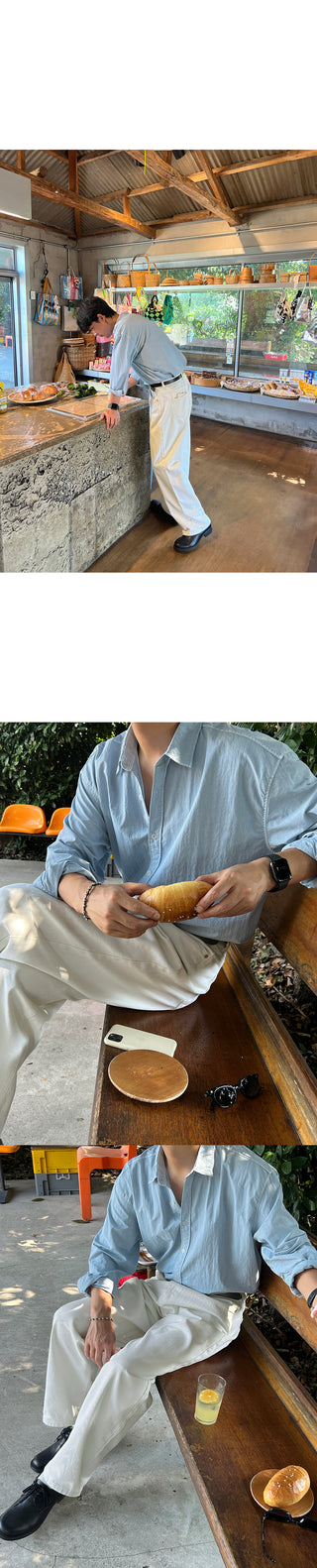 Luel Nylon Pigment Oversized Shirt