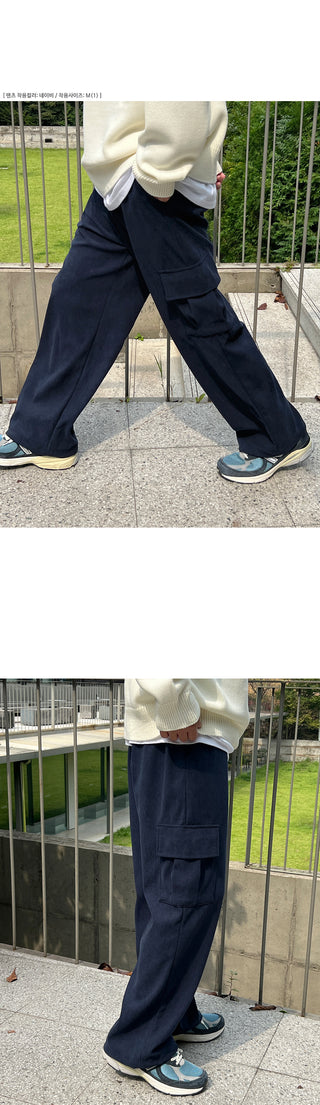 Reason Corduroy Cargo String Pants