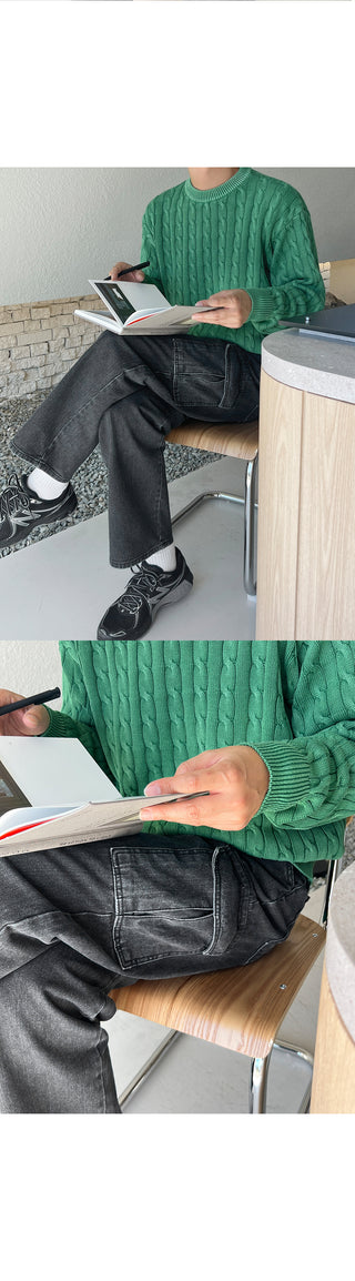 Shud Pigment Cable Knit