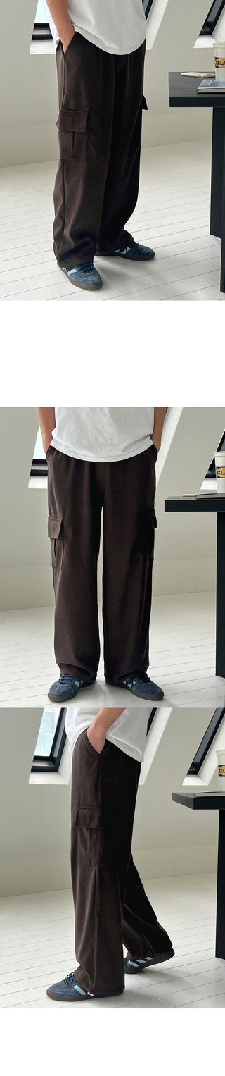 Reason Corduroy Cargo String Pants