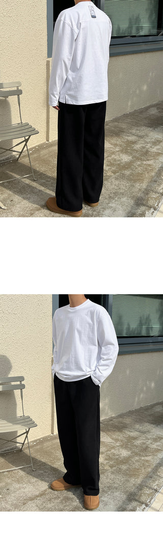 Steady Fleece-Lined Corduroy Wide Pants