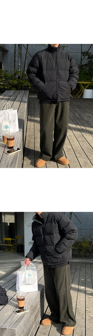 Steady Fleece-Lined Corduroy Wide Pants