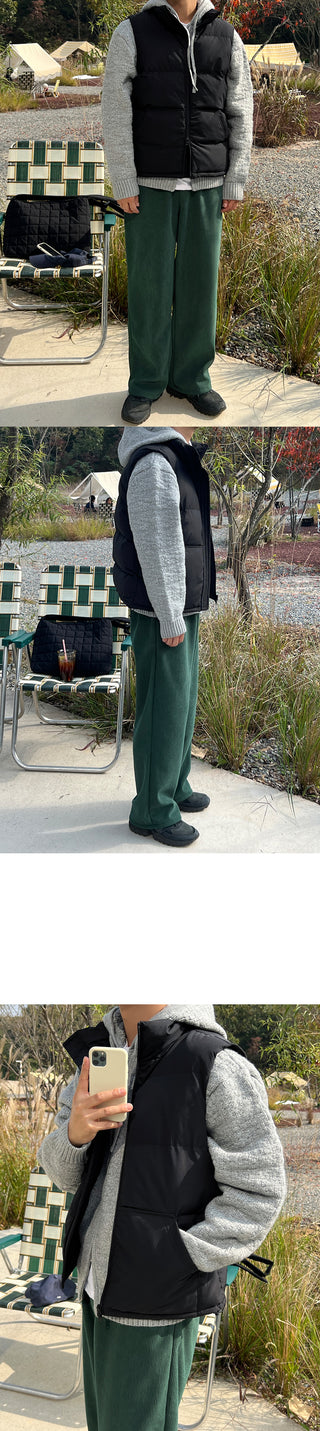 Steady Fleece-Lined Corduroy Wide Pants