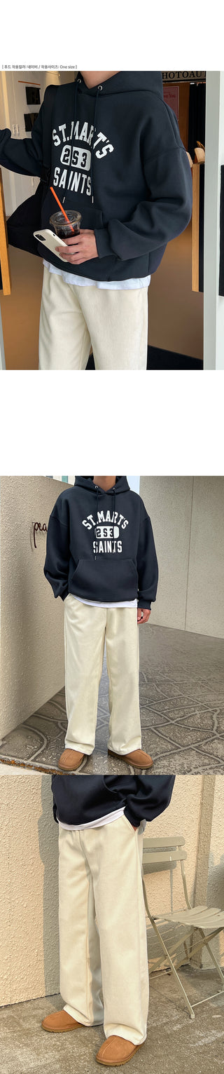 Steady Fleece-Lined Corduroy Wide Pants