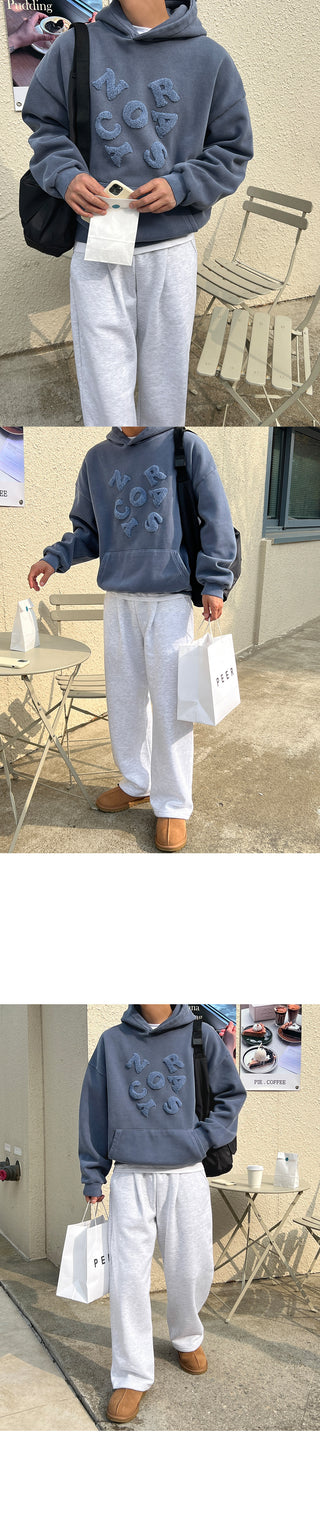 Allo One-Pleat Drawstring Fleece-Lined Training Pants