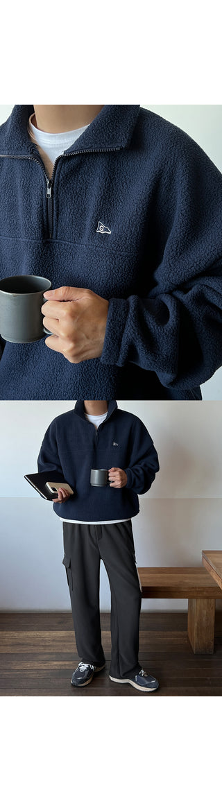 Daily Firm Fur-Lined Cargo Wide Pants