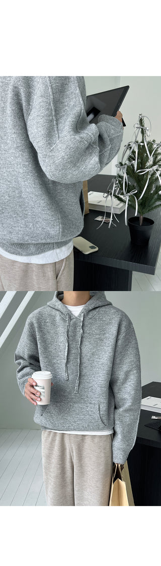 Kato Knit Fabric Brushed Wide Elastic Pants