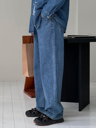 Fore Semi-Wide Denim Pants