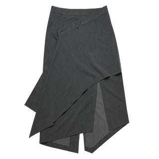Layered Asymmetrical Long Skirt