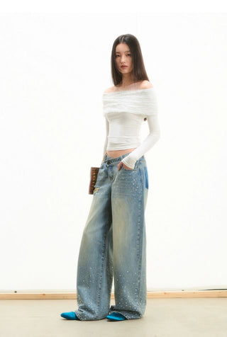 [NOTAWEAR] Lace Off shoulder Top