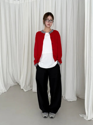 balloon one tuck slacks