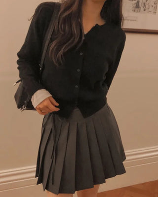 Y-neck modern cardigan