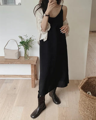 [Bustier Camisole Dress with Built-in Bra]